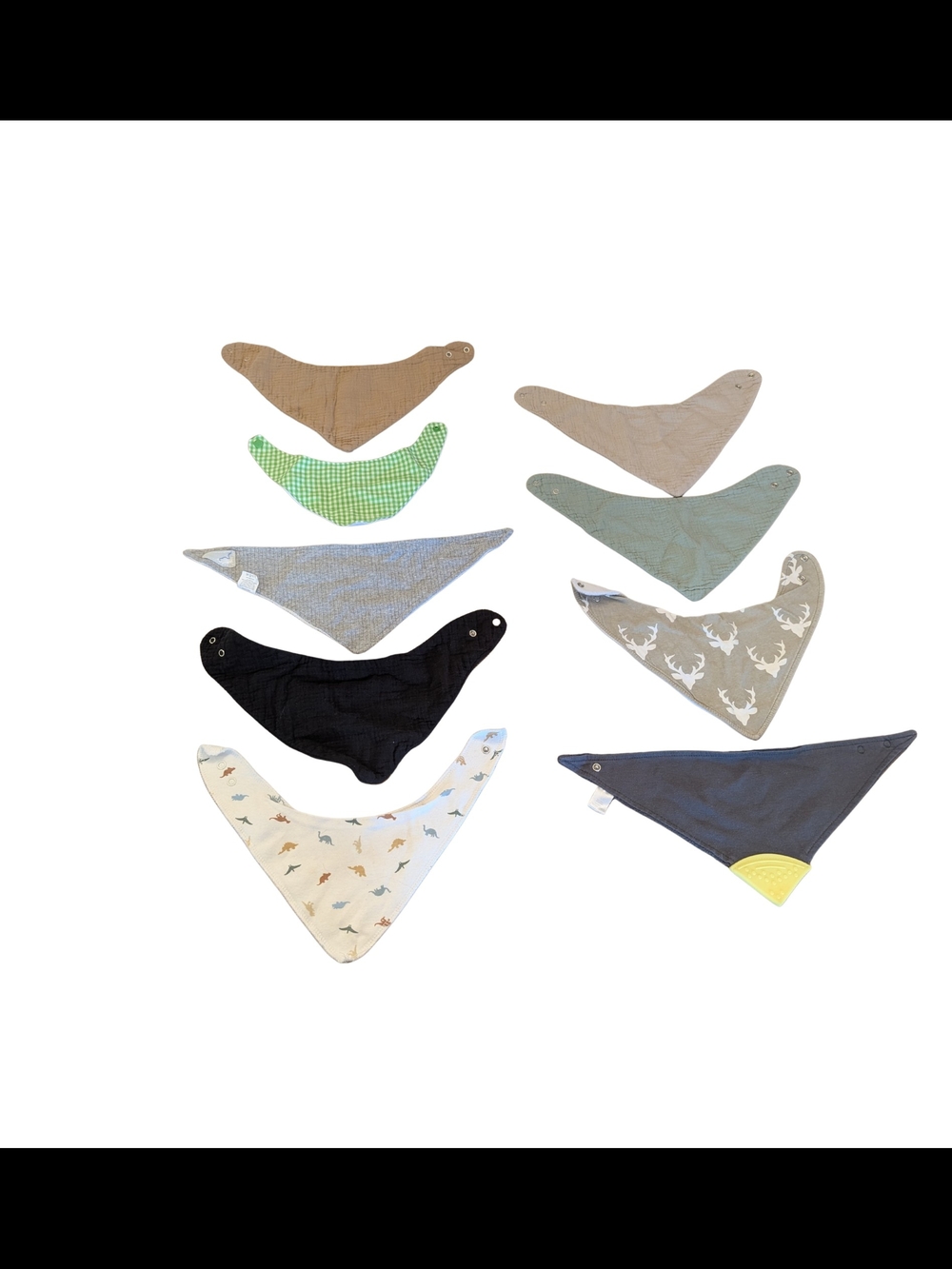 EUC Baby Neutral Bandana Bib Bundle C